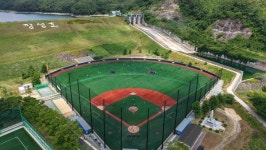 장성군 장성호 체육공원에서 원주고 야구팀 동계훈련