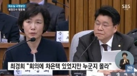  최경희, 장제원 의원 질의에 차은택 만났지만, 누군지 몰랐다 