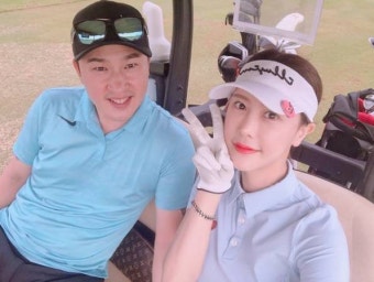 한정원, 김승현과 '꿀 뚝뚝' 허니문 인증샷…