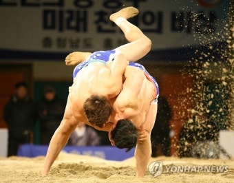 설날씨름 이승호, 강자 임태혁 잡고 통산 8번째 금강장사 등극
