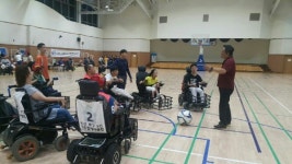 네발보조 공학센터, 전동 축구 전용 휠체어 개발…축구팀 실력 향상에 기여