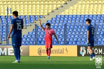'고재현 결승골' 황선홍호, 태국에 1-0 승리… 조1위 8강행[U-23 아시안컵]