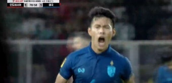 다잡은 승리 놓친 신태용 인니, 태국과 1-1 무승부[AFF컵]