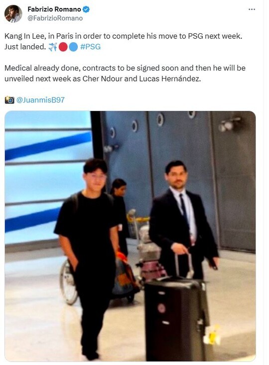 이강인, PSG 이적 협상 진행 중…나폴리 관심, 협상은 초상권 중심