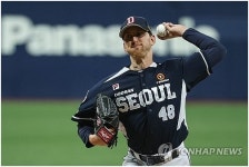 '브랜든 115구 역투+로하스 3타점'… 두산, '3실책' 키움 연이틀 제압