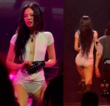 제니, 중요부위 다 보일 듯 역대급 노출 의상…해외서도 설왕설래