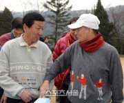 [SS포토] 김호곤 부회장 최강희 감독, 골프 실력 좀 볼까?