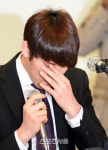 [SS포토]도핑 관련 기자회견 박태환, 눈물이 멈추지 않아...