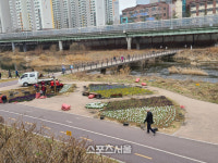 안양시, 쌍개울·충훈부 광장 봄 정취 물씬