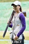 [TF포토] 김민지, '사격 스키트 금을 노린다~'