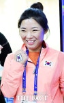 [TF포토] 음빛나, 사격 여자 50m 소총복사 동메달 땄어요