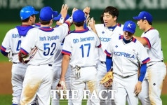 [TF포토] 한국 야구, '아시안게임 결승 진출'