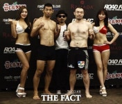 아 두 번이나 낭심! 이둘희, 후쿠다 리키전서 노 컨테스트