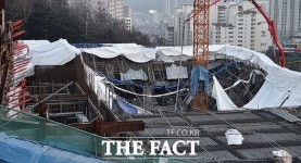 [TF포토] 사당종합체육관 사고 현장