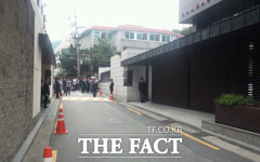 故 이맹희 명예회장 영결식 앞두고 긴장감 감도는 CJ인재원