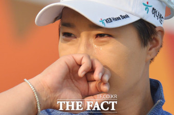 [TF사진관] 골프 여제 박세리, 눈물의 은퇴식