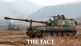 돌진마트(898포병대대) | [TF포토] 무서운 속도로 돌진하는 k-9 자주포