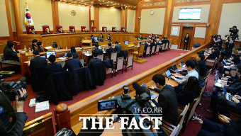[TF포토] 박근혜 대통령 탄핵심판 7차 변론기일
