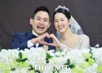 [TF포토] 김형인, '행복한 새신랑의 함박 웃음~'