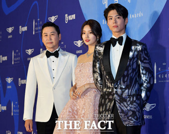 [TF포토] 신동엽-수지-박보검, '백상예술대상을 빛낼 MC들'