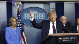 U.S. President Donald Trump signs US$ 2.2 tril. coronavirus stimulus package