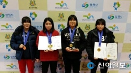 서산여중 사격부, 대회신기록으로 전국대회 단체 우승