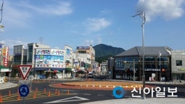 홍성, 광천오거리 회전교차로 설치 완료