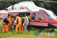 화성소방서, 서해안고속道 교통사고 환자 소방헬기 이송