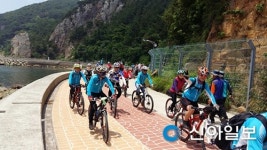 통영 도남동 해안누리길 자전거로 누벼요