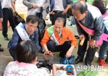 다미뷰티철원지사 | 신철원시장서 물건 값 흥정하는 강원도지사와 철원군수