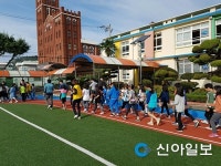 통영보건소, 두룡·원평초 워킹스쿨 시범 운영