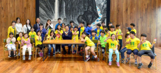 김관용 지사, 구운초등학교 학생들과 특별한 만남