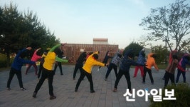 부여보건소 새벽 신바람 건강체조 운영