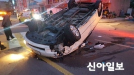 서산 인지면 아파트 앞 도로서 3중 추돌… 8명 경상