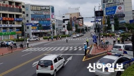 진주署, 교통신호등 정전 대비 훈련실시