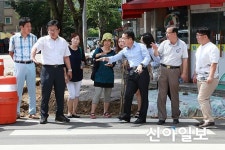 정승현 안산시의회 의원, 초교 교차로 개선공사 점검