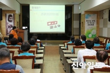 논산소방서, 요양병원 근무자 소화기사용 방법 등 소방교육