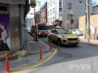 태백소방서, 황지 자유시장 대방 소방통로 확보 훈련