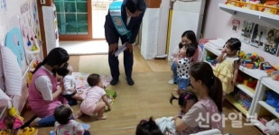 박주원 안산시장 후보, 상록구·단원구 어린이집 방문