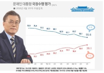 文대통령·민주당 지지율, 동반 최저치…'안희정 무죄' 후폭풍