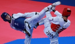 김태훈, 태권도 남자 58㎏급 금메달… AG 2연패