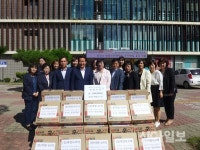 홍천군보건소, 희망나르미 연계해 라면 50상자 전달받아