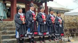 서산 해미향교서 춘계 석전대제…유림 200여 명 참석