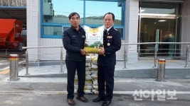 청송의용소방대연합회, 부남면사무소에 쌀 20kg 기탁