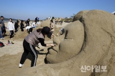태안군 신두리 해변서 국제 모래조각 페스티벌 개최
