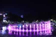 태백시, 문화광장 음악 분수대 운영 