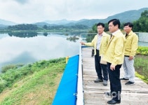 황천모 상주시장, 오태저수지 시설점검