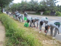 육군제11사단, 추석맞이 국토대청결 운동 '청결한 고향 홍천' 앞장