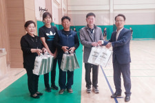 태백시 황연동주민자치위원회, 세연중학교 핸드볼팀 격려