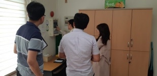 홍천소방서 10월 안전점검의 날 관내 화촌초중 안전점검 실시